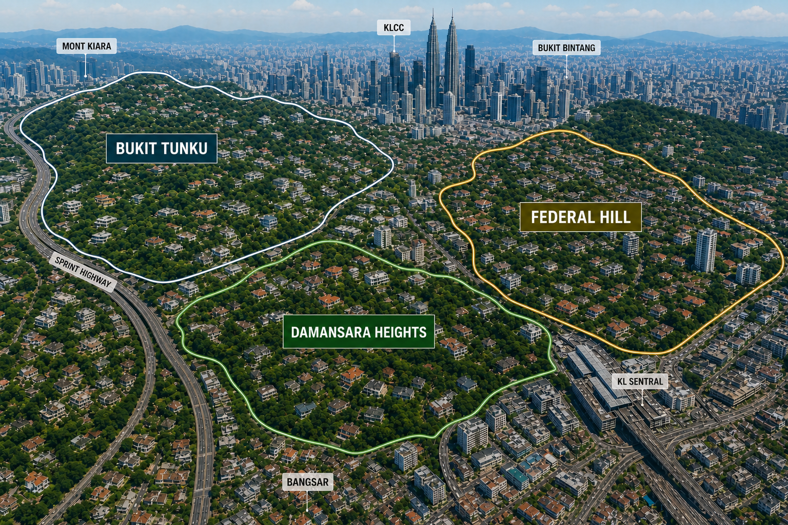 KL's Three Sacred Hills: Bukit Tunku, Damansara Heights & Federal Hill