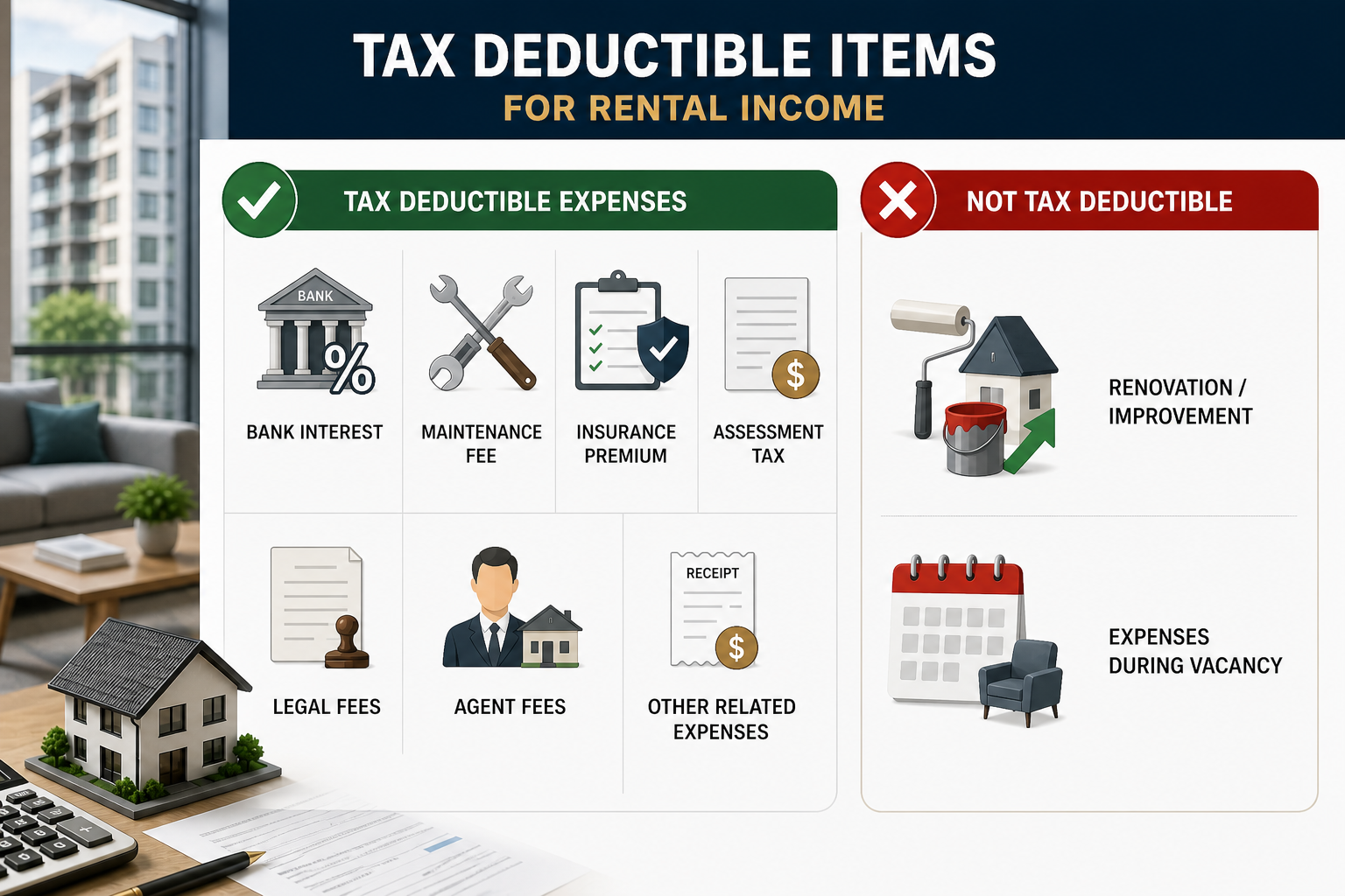 What's Actually Deductible on Your Rental Income in Malaysia